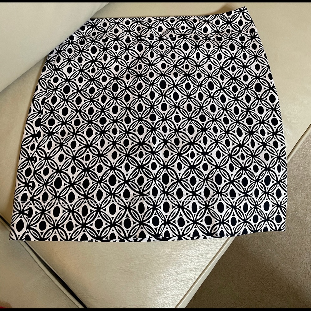 Talbots Geometric Design Aline Skirt